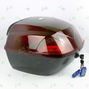Кофр для мотоцикла (багажник) FXW HF-811 Music Box Черный / красный