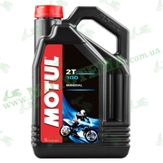 Масло Motul 100 Motomix 2T минеральное 4 литра