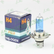Лампа фары H4 (галоген) синяя H4 12V18/18W (больш. цоколь)