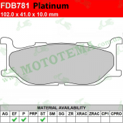 Колодки тормозные FERODO FDB781 Platinum