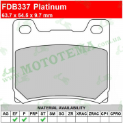 Колодки тормозные FERODO FDB337 Platinum