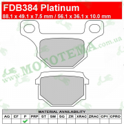 Колодки тормозные FERODO FDB384 Platinum