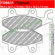 Колодки тормозные FERODO FDB631 Platinum