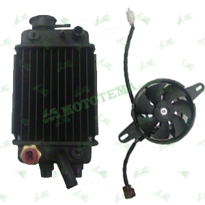 Радиатор охлаждения с кулером (левый) Lifan LF150-10B